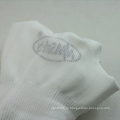 NMSAFETY 13 калибра трикотажные с покрытием белого PU защитный рабочие перчатки